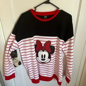 Our Universe Minnie Mouse Crewneck Sweatshirt Womens size large